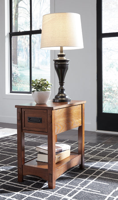 Signature Design Brown Chair Side End Table