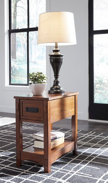 Signature Design Brown Chair Side End Table