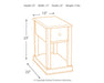 Signature Design Brown Chair Side End Table