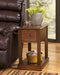 Signature Design Brown Chair Side End Table