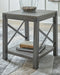Signature Design Grayish Brown Square End Table