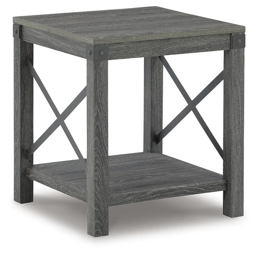 Signature Design Grayish Brown Square End Table