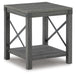 Signature Design Grayish Brown Square End Table