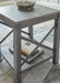Signature Design Grayish Brown Square End Table