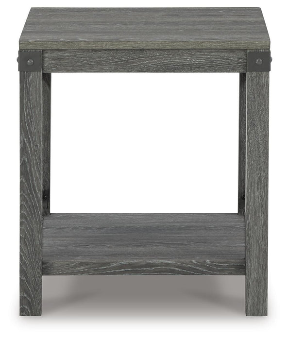 Signature Design Grayish Brown Square End Table