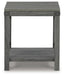 Signature Design Grayish Brown Square End Table