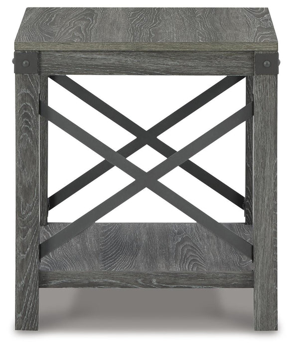 Signature Design Grayish Brown Square End Table