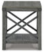 Signature Design Grayish Brown Square End Table