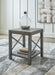 Signature Design Grayish Brown Square End Table