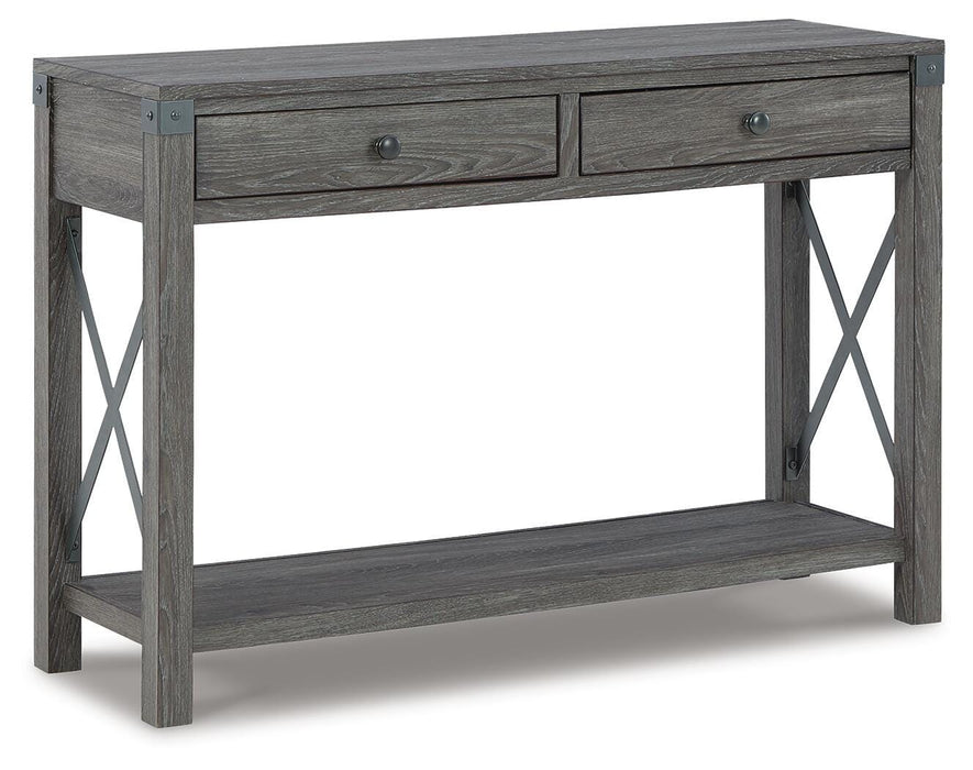 Signature Design Grayish Brown Console Sofa Table
