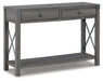 Signature Design Grayish Brown Console Sofa Table