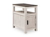 Signature Design Brown Gray/Antique White Chair Side End Table