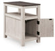 Signature Design Brown Gray/Antique White Chair Side End Table