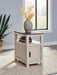 Signature Design Brown Gray/Antique White Chair Side End Table
