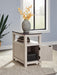 Signature Design Brown Gray/Antique White Chair Side End Table