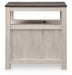 Signature Design Brown Gray/Antique White Chair Side End Table