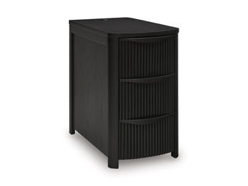 Signature Design Black Chair Side End Table