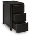 Signature Design Black Chair Side End Table