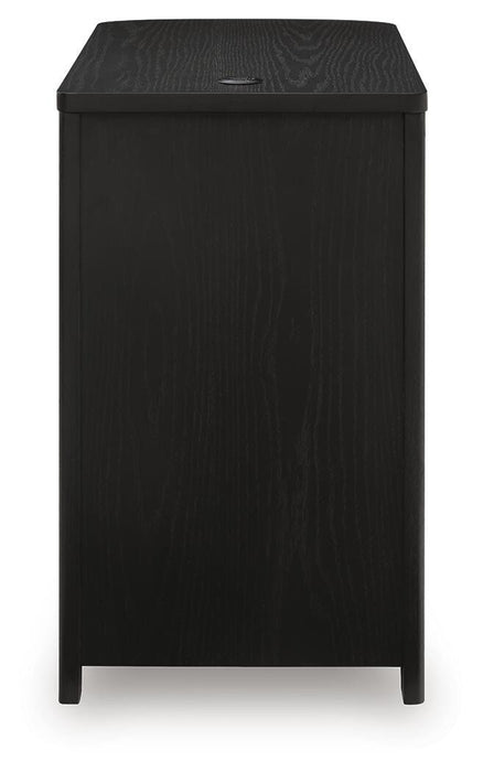 Signature Design Black Chair Side End Table