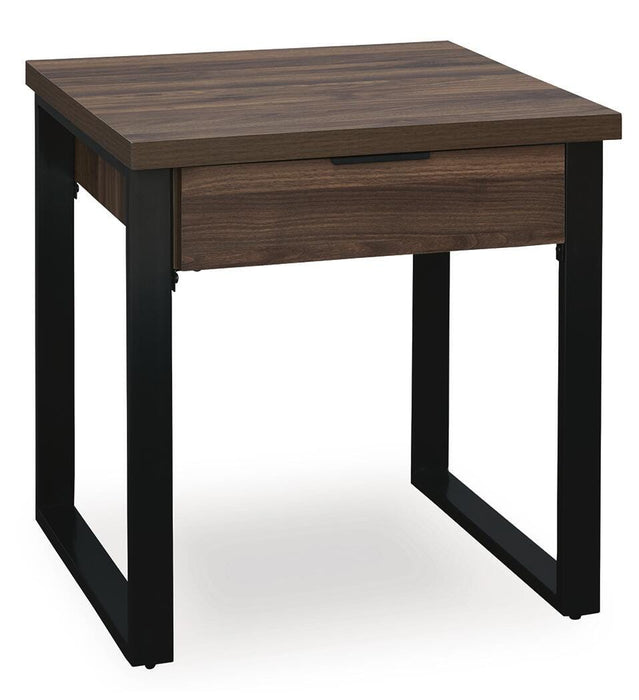 Signature Design Dark Brown Square End Table