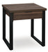Signature Design Dark Brown Square End Table