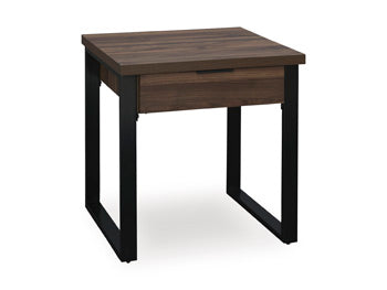 Signature Design Dark Brown Square End Table