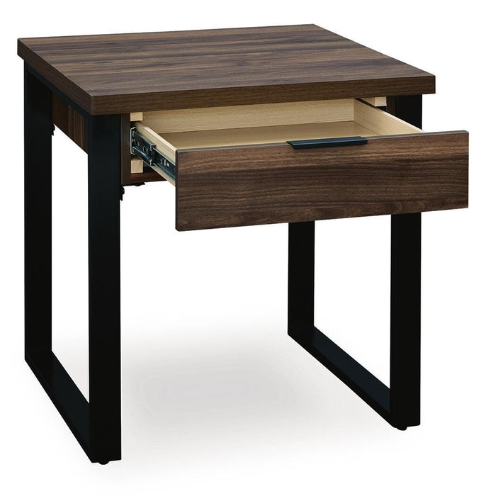 Signature Design Dark Brown Square End Table