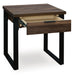 Signature Design Dark Brown Square End Table