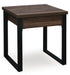 Signature Design Dark Brown Square End Table