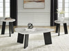 Signature Design Gray/Black Occasional Table Set (3/CN)
