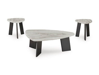 Signature Design Gray/Black Occasional Table Set (3/CN)