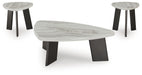 Signature Design Gray/Black Occasional Table Set (3/CN)
