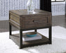 Signature Design Grayish Brown Rectangular End Table