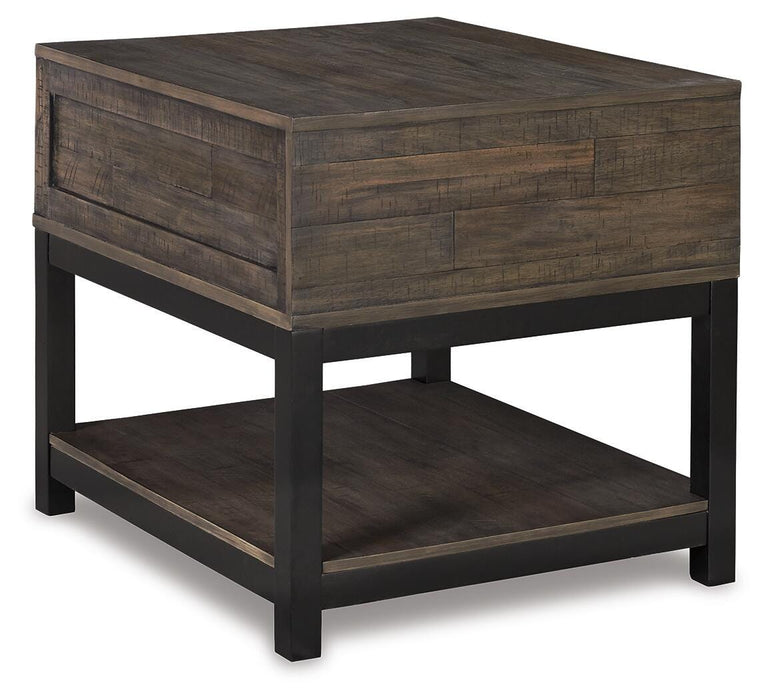 Signature Design Grayish Brown Rectangular End Table