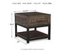 Signature Design Grayish Brown Rectangular End Table