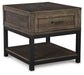 Signature Design Grayish Brown Rectangular End Table