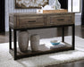 Signature Design Grayish Brown Sofa Table