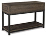 Signature Design Grayish Brown Sofa Table