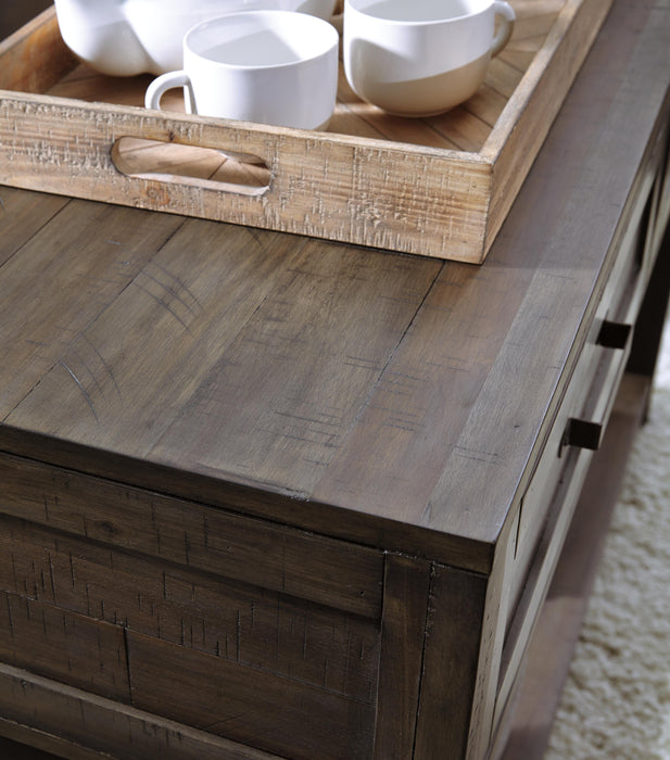 Signature Design Grayish Brown Sofa Table