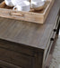 Signature Design Grayish Brown Sofa Table