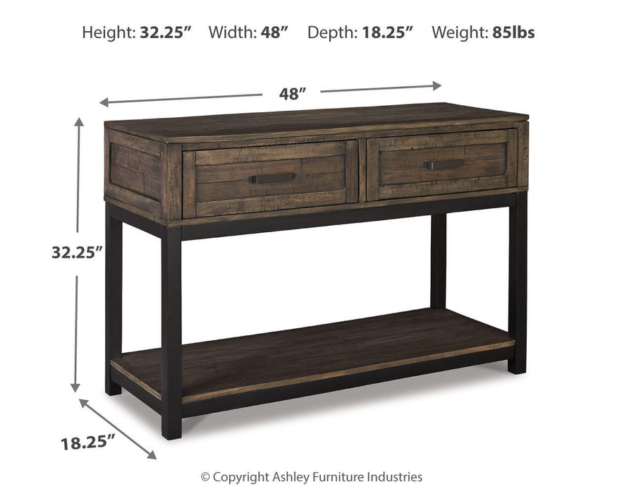 Signature Design Grayish Brown Sofa Table