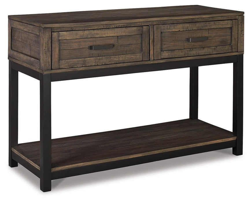 Signature Design Grayish Brown Sofa Table