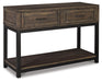 Signature Design Grayish Brown Sofa Table