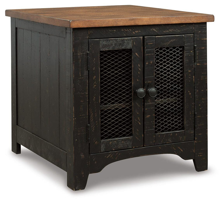 Signature Design Black/Brown Rectangular End Table