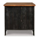 Signature Design Black/Brown Rectangular End Table