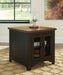 Signature Design Black/Brown Rectangular End Table