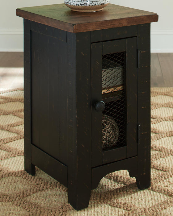 Signature Design Black/Brown Chair Side End Table