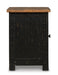 Signature Design Black/Brown Chair Side End Table
