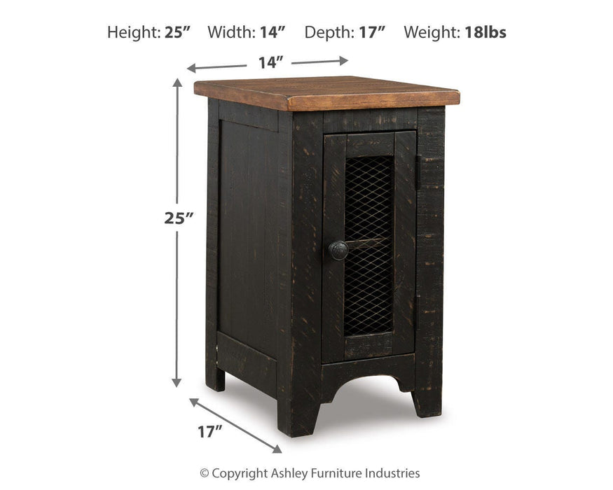 Signature Design Black/Brown Chair Side End Table