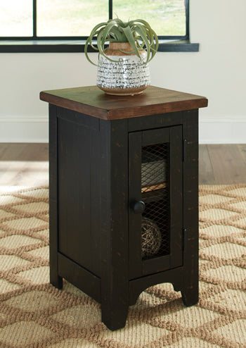 Signature Design Black/Brown Chair Side End Table